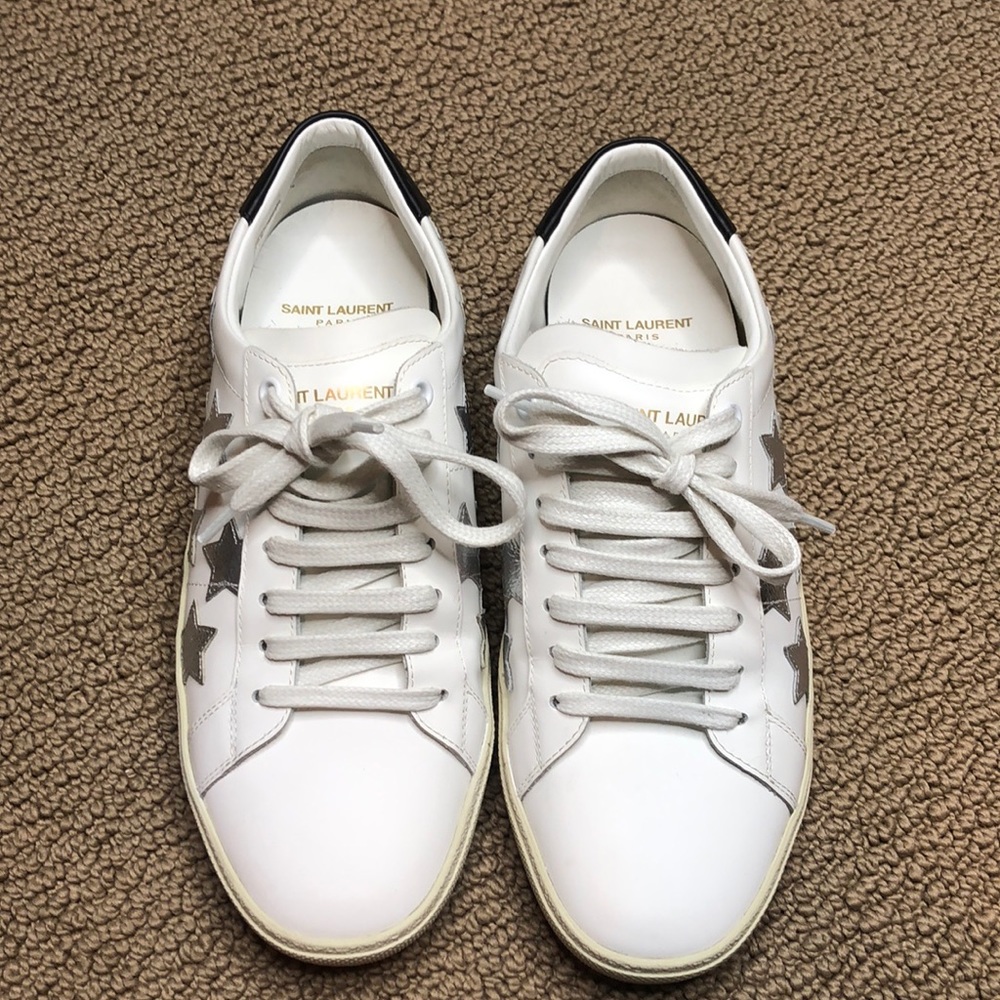 Saint Laurent star lace up sneakers size 39
